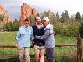 Michael and Gab Sedor and Shirley Walker at Garden of the Gods, Colorado Springs, CO